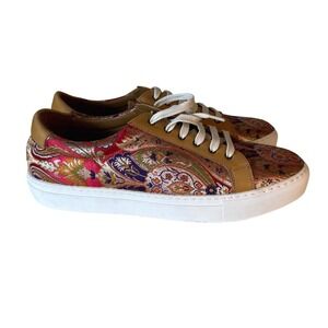 Taft Eden Paisley Jacquard Low Top Sneakers Men Size 42 Handcrafted in Spain New